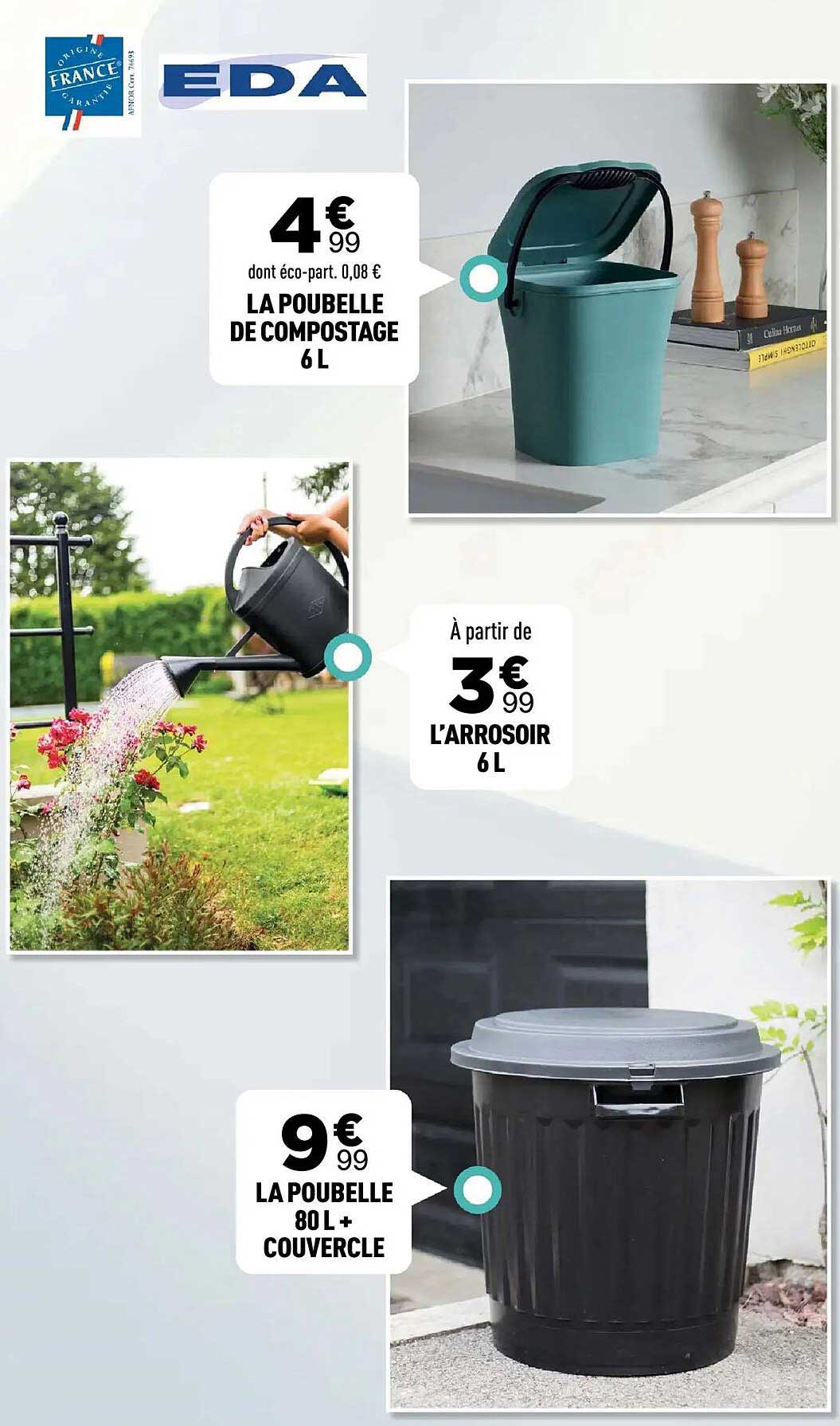LA POUBELLE DE COMPOSTAGE 6 L