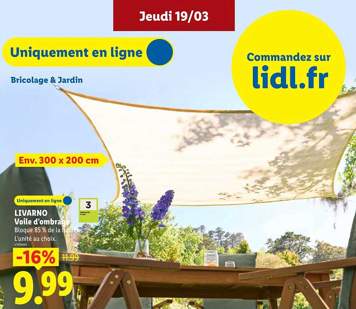 Voile Dombrage Lidlnull