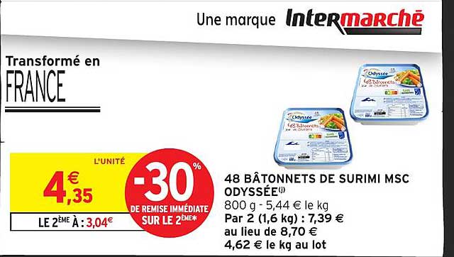 48 BÂTONNETS DE SURIMI MSC ODYSSÉE