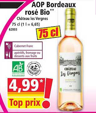AOP Bordeaux rosé Bio**