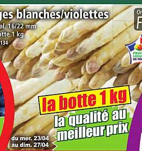 Asperges blanches/violettes