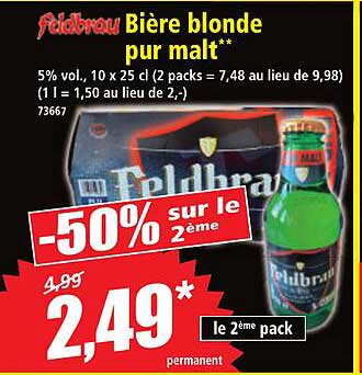 Bière blonde pur malt