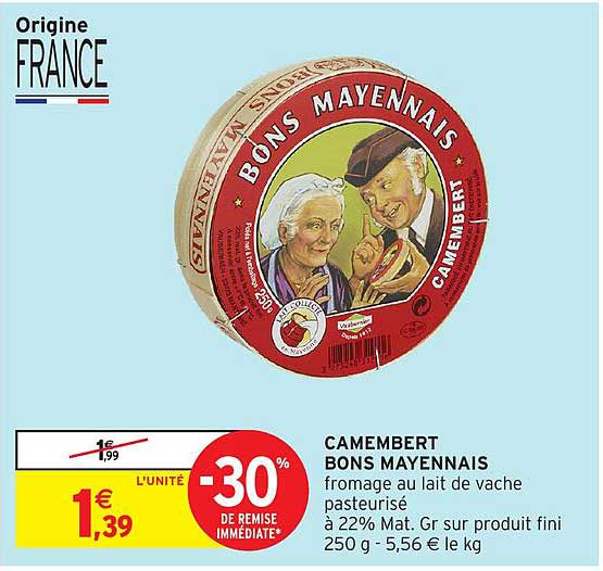 CAMEMBERT BONS MAYENNAIS
