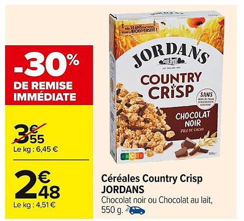 Céréales Country Crisp JORDANS