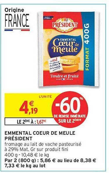 EMMENTAL COEUR DE MEULE PRÉSIDENT