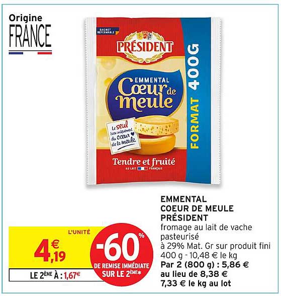 EMMENTAL COEUR DE MEULE PRÉSIDENT