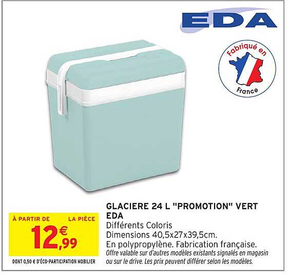 GLACIER 24 L "PROMOTION" VERT EDA