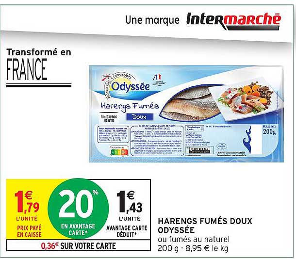 HARENGS FUMÉS DOUX ODYSSÉE