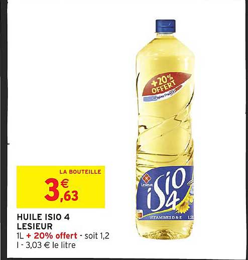 HUILE ISIO 4 LESIEUR