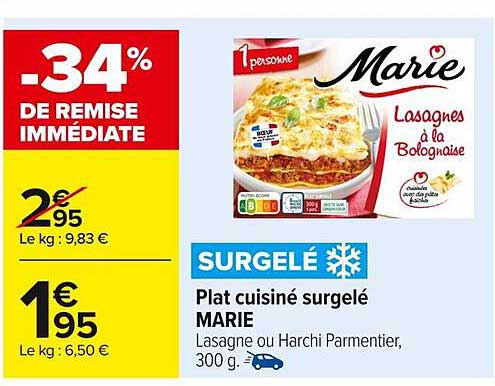 Lasagnes à la Bolognaise Marie