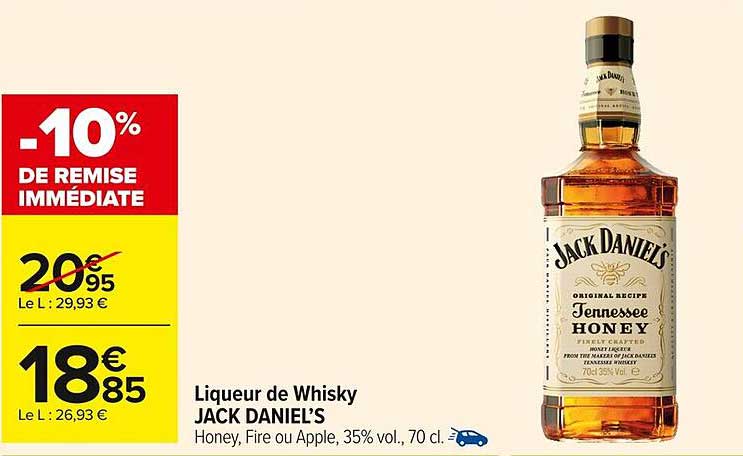 Liquor de Whisky JACK DANIEL’S