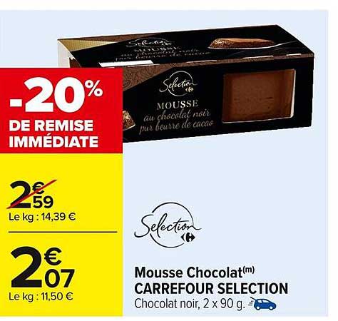 Mousse Chocolat(m) CARREFOUR SELECTION
