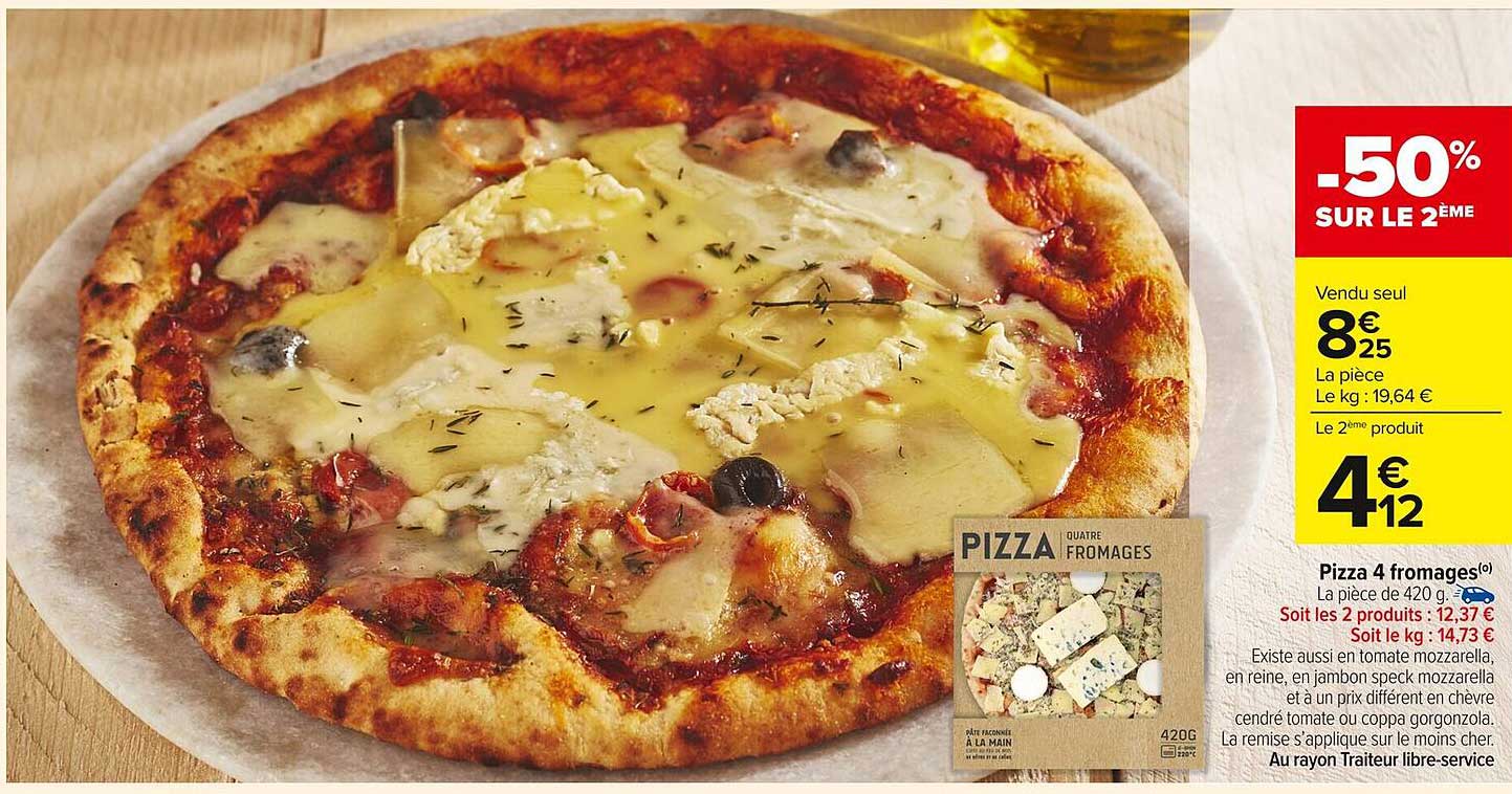 Pizza 4 fromages