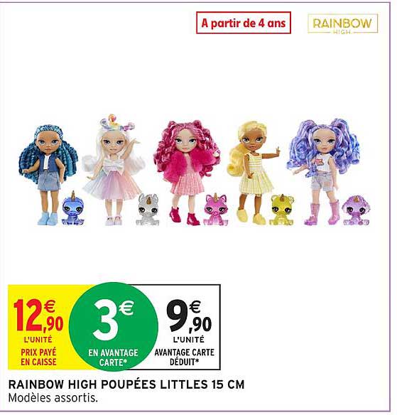 RAINBOW HIGH POUPEES LITTLE 15 CM