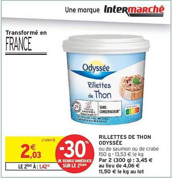 RILLETTES DE THON ODYSSÉE