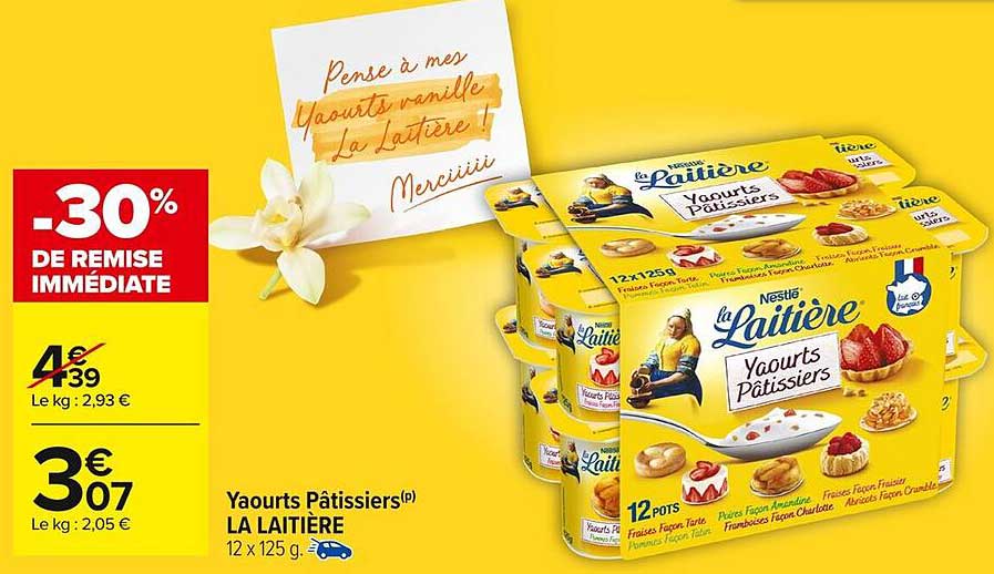 Yaourts Pâtissiers® LA LAITIERE