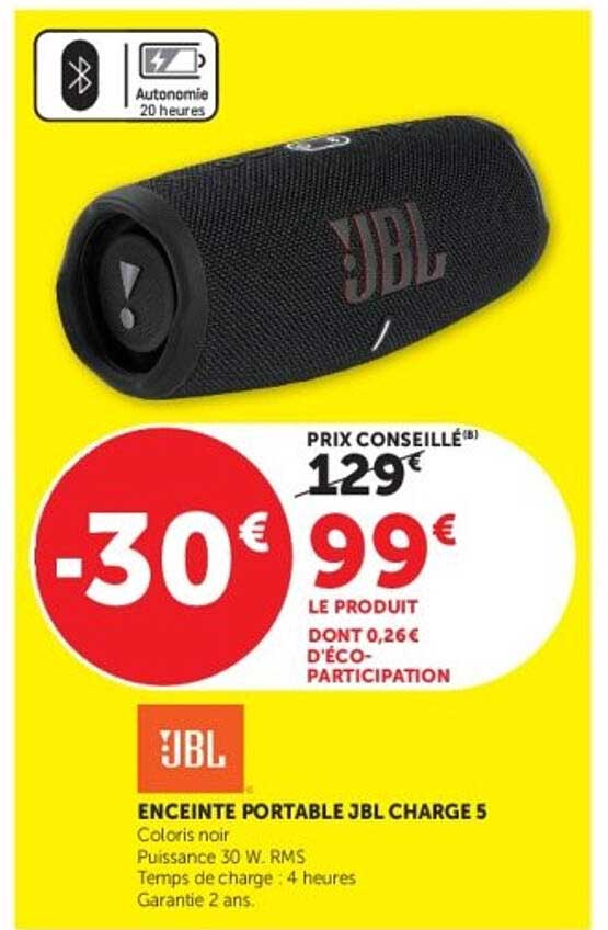 ENCEINTE PORTABLE JBL CHARGE 5