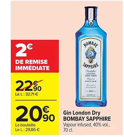 Gin London Dry BOMBAY SAPPHIRE