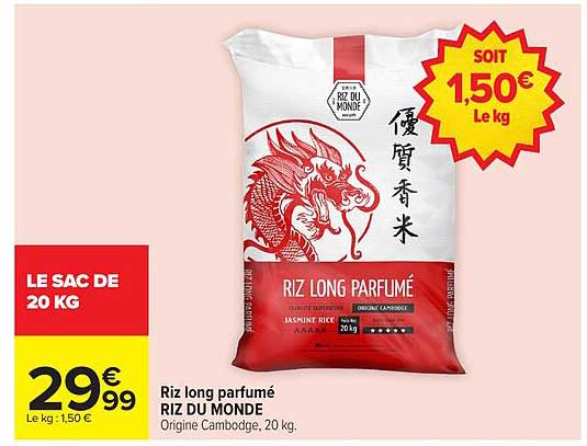 Riz Cambodge 20 Kg