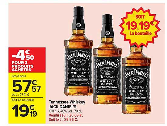 Tennessee Whiskey JACK DANIEL'S
