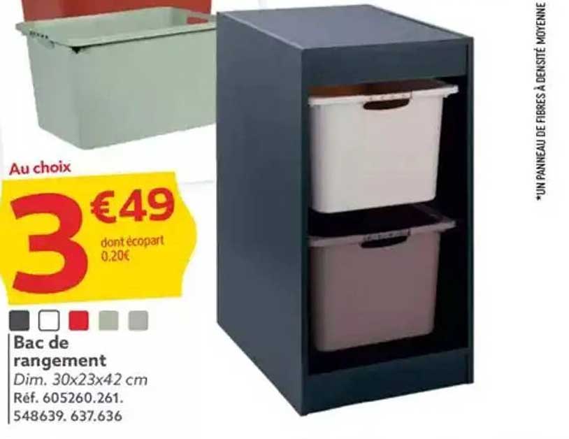Bac de rangement