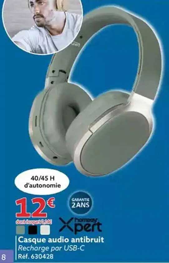 Casque audio antibruit