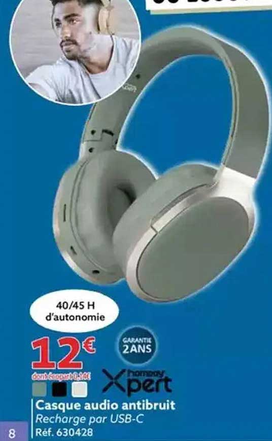 Casque audio antibruit