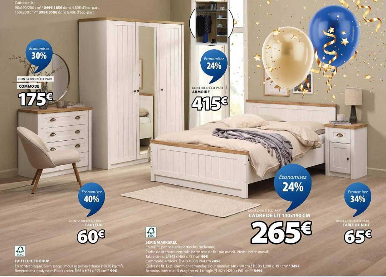 Économisez jusqu'à 40% sur une sélection de meubles JYSK !