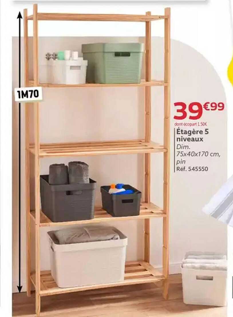 Étagère 5 niveaux