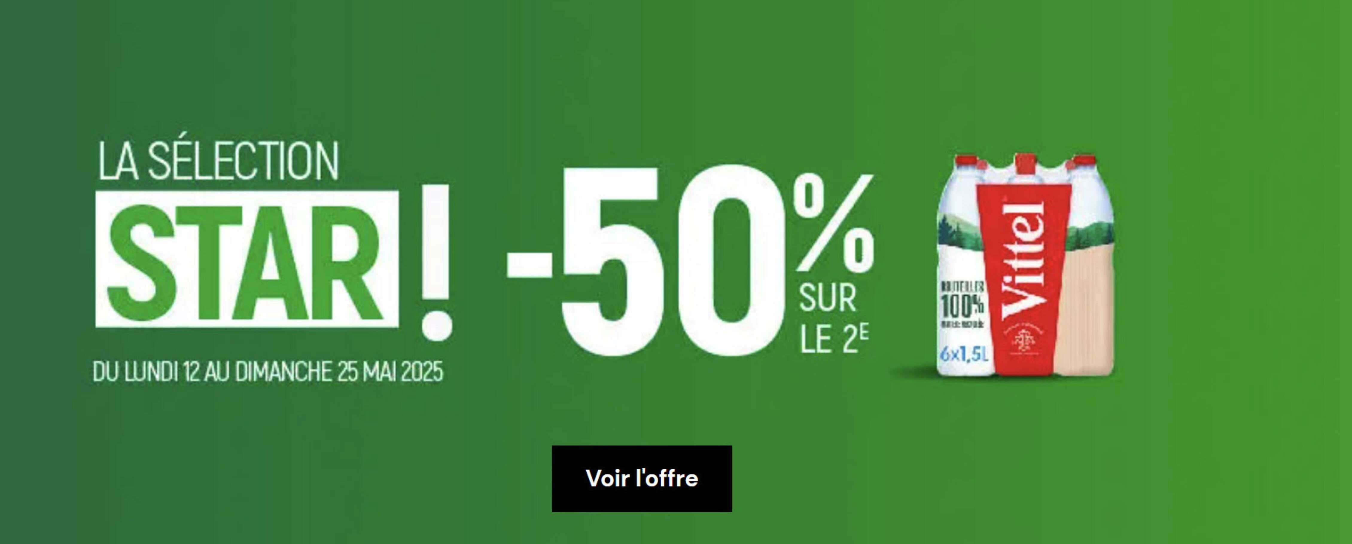 LA SÉLECTION STAR ! -50% SUR LE 2E