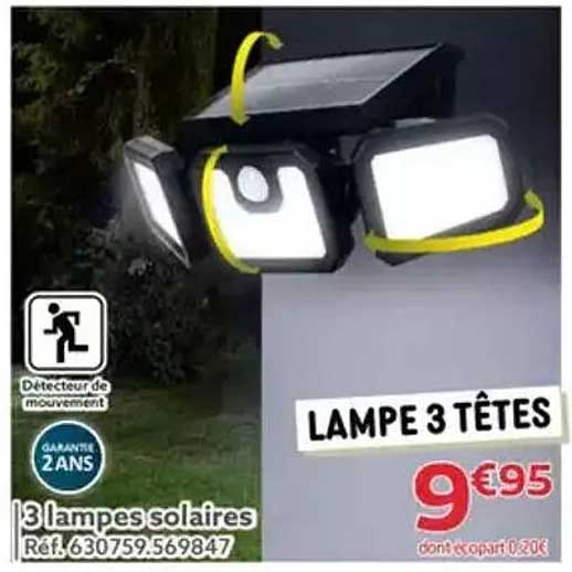 LAMPE 3 TÊTES