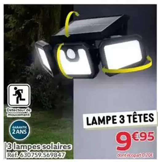 LAMPE 3 TÊTES