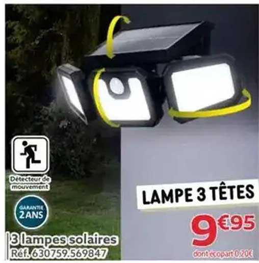 LAMPE 3 TÊTES
