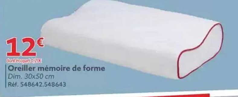 Oreiller mémoire de forme
