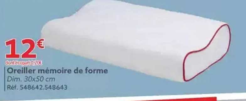 Oreiller mémoire de forme