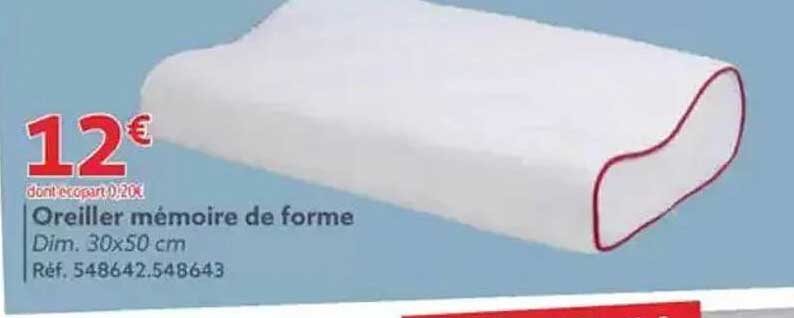 Oreiller mémoire de forme