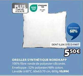OREILLER SYNTHÉTIQUE NORDKAPP
