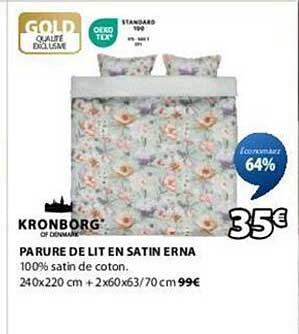 PARURE DE LIT EN SATIN ERNA