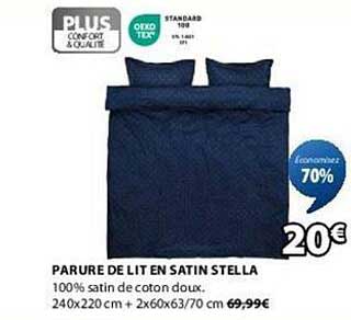 PARURE DE LIT EN SATIN STELLA