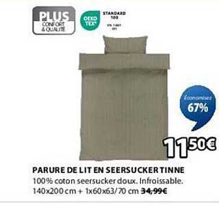PARURE DE LIT EN SEERSUCKER TINNE