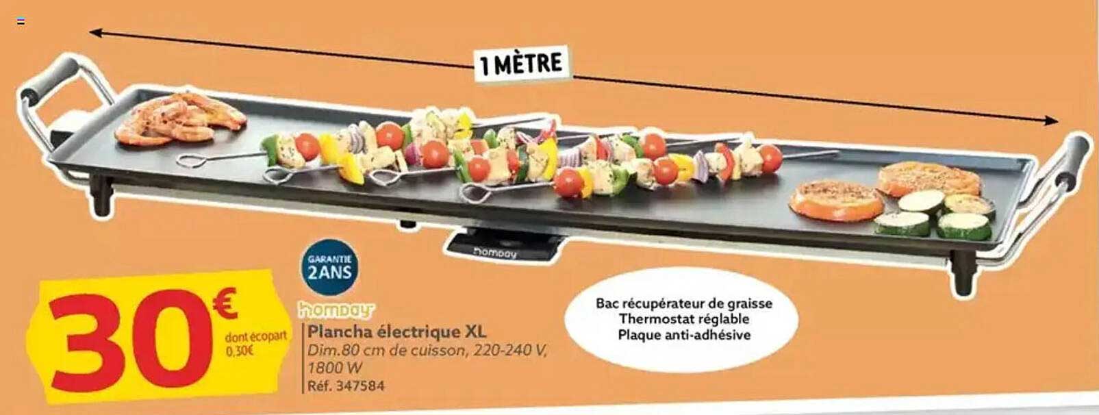 Plancha électrique XL