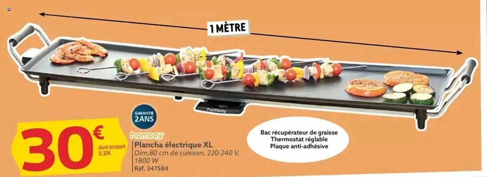 Plancha électrique XL