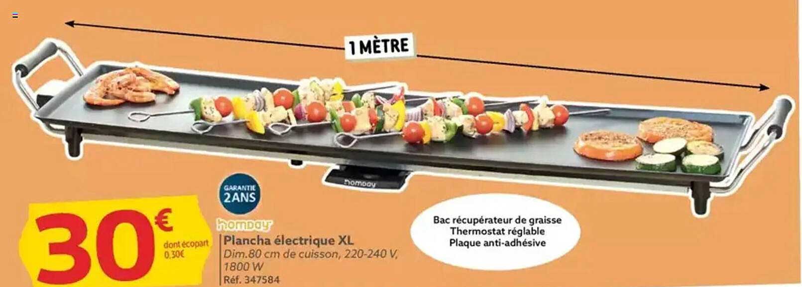 Plancha électrique XL