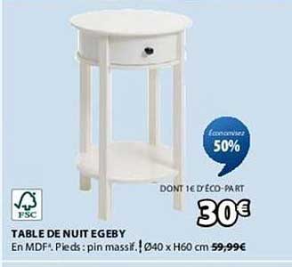 TABLE DE NUIT EGEBY