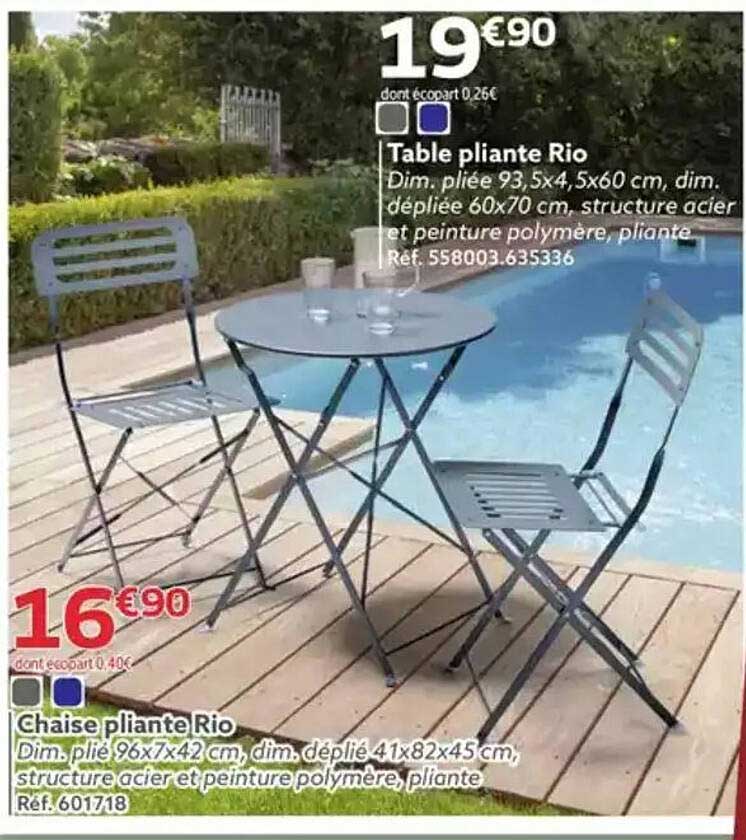 Table pliante Rio