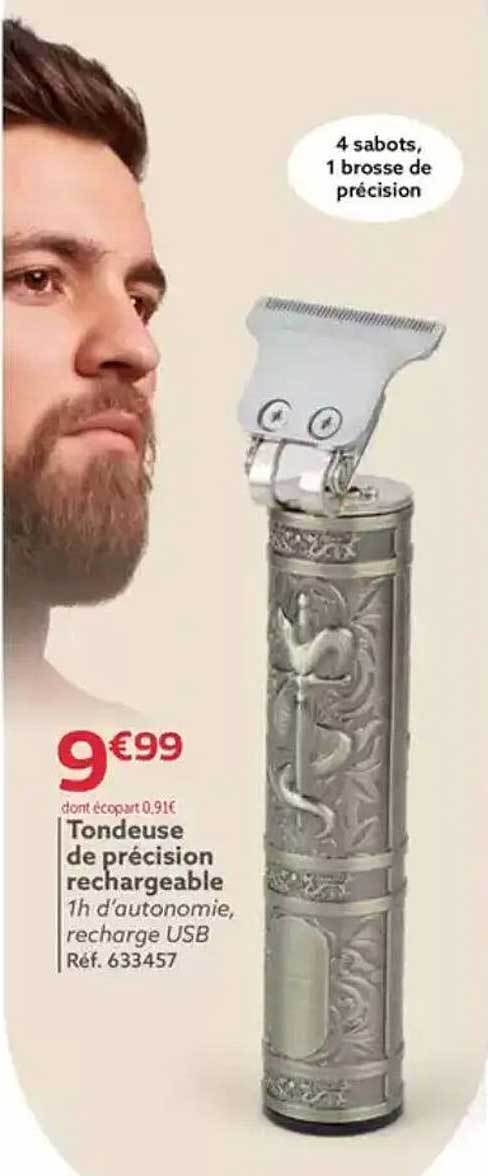Tondeuse de précision rechargeable