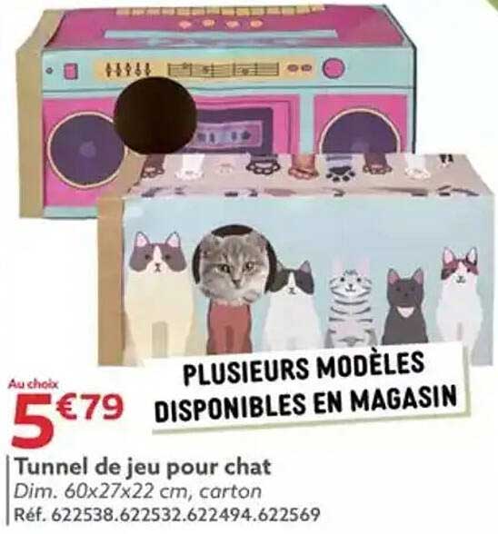 Tunnel de jeu pour chat