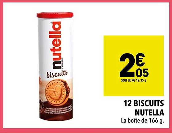 12 BISCUITS NUTELLA