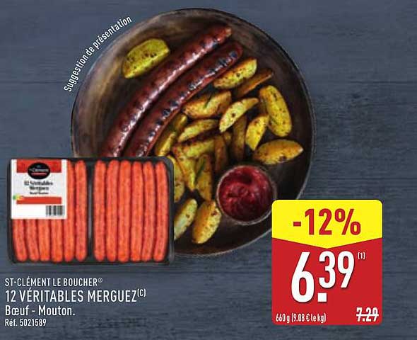 12 VÉRITABLES MERGUEZ