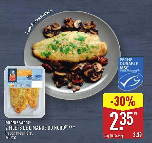 2 FILETS DE LIMANDE DU NORD***